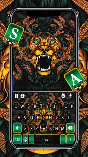 Android application Horror Snake Lion Keyboard The screenshort