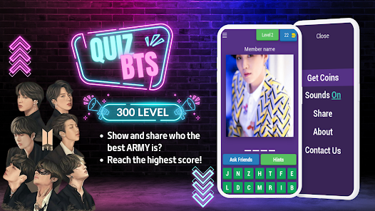 Captura de Pantalla 5 BTS Army: Your K-Pop Quiz Game android