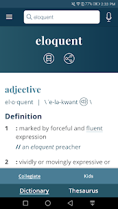 Словарь Merriam-Webster MOD APK (премиум разблокирован) 3