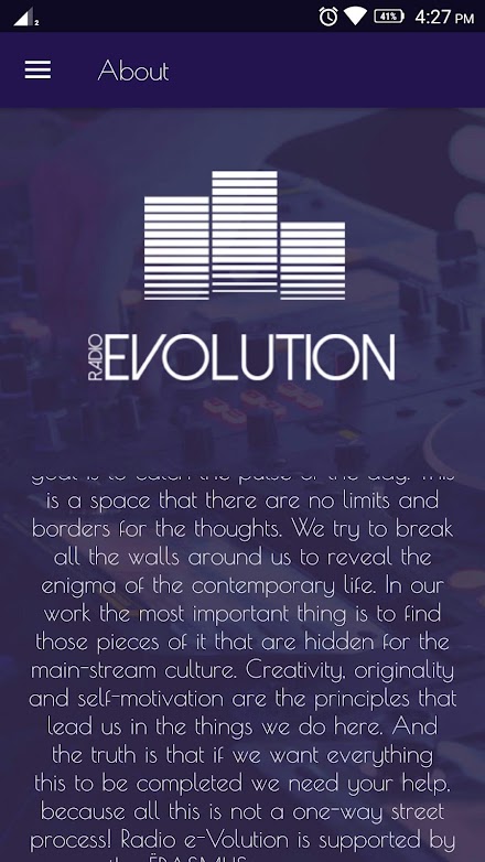 Radio E-volution Screen 2