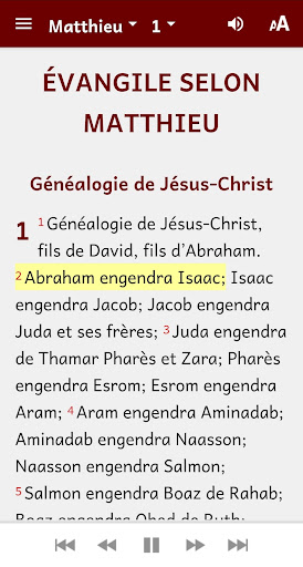 Bible en français Screen 3