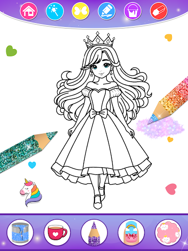 Screenshot of Princess Coloring Book & Games