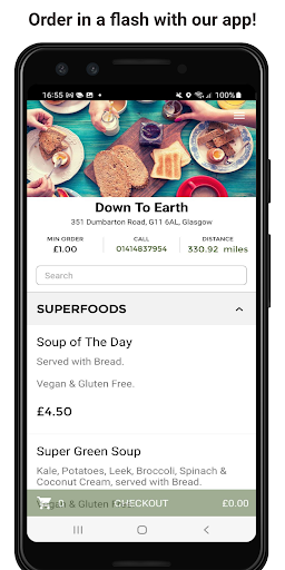 Android application Down To Earth screenshort
