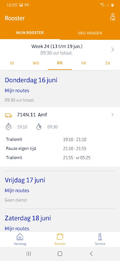 PostNL Mijn Werk Screen 3