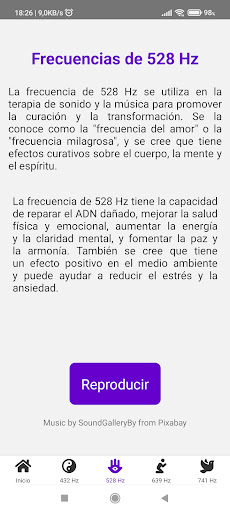 Música para vibrar el Universo Screen 3