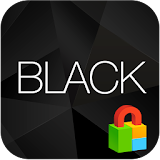 Simple Black Dodol Locker icon