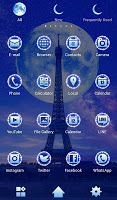screenshot of Full Moon Eiffel Tower Theme