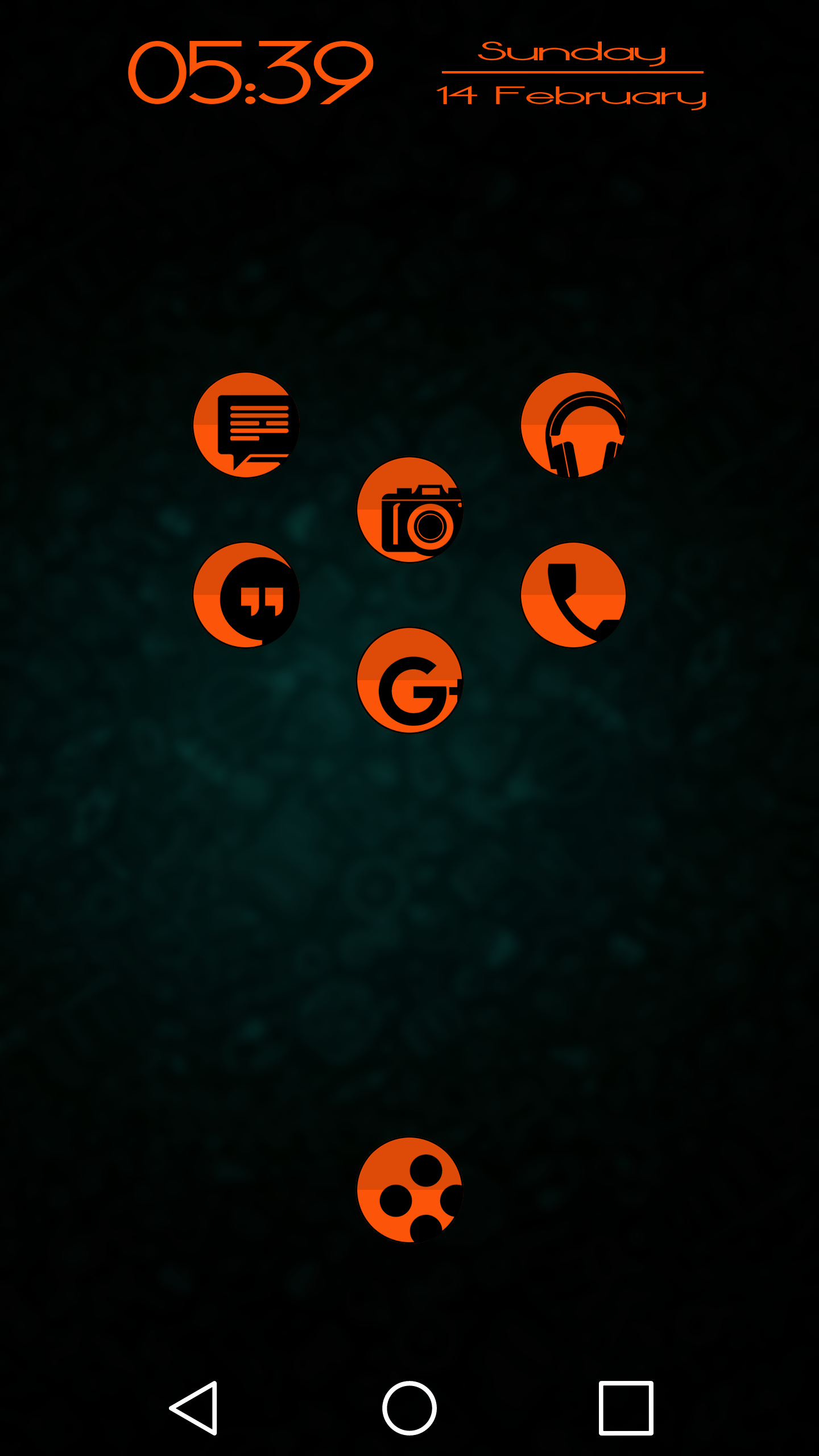 Android application Simp 164 Orange - Icon Pack screenshort