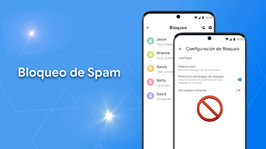 Captura 12 Mensajes: App de Texto SMS android