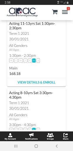 The Australian Performing Arts Screen 3