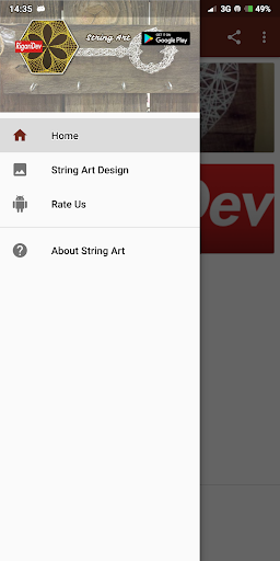 Android application String Art screenshort