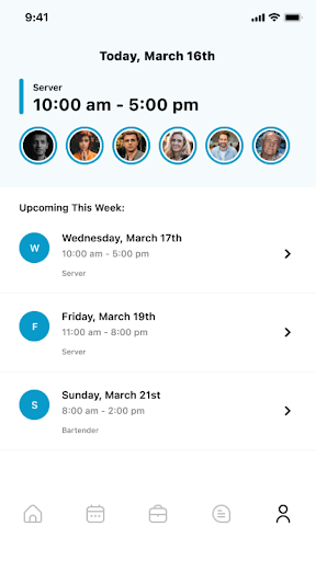 Android application Tango Staffing screenshort