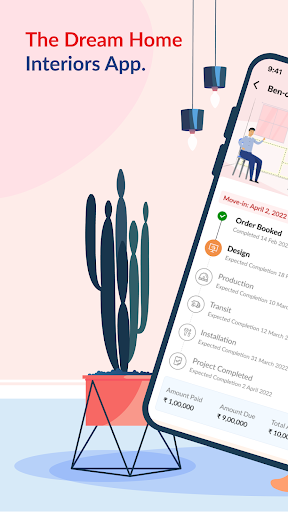 Android application HomeLane: Interiors Made Easy! screenshort