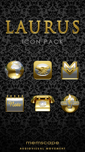 LAURUS Gold Icon Pack Capture d'écran