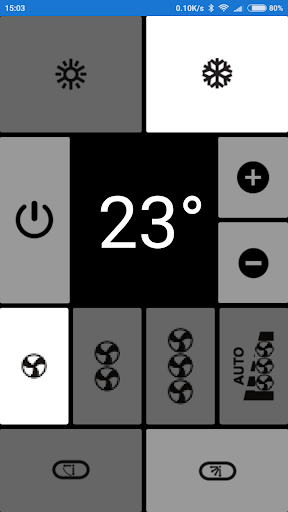 Android application Remote Airwell AC, NO settings screenshort