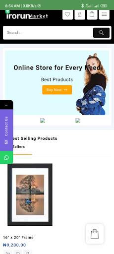 Android application Irorun Market screenshort