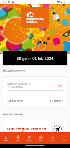 Android application PTE OFFICIAL APP screenshort