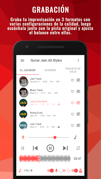 Image 7 Backing Tracks Jam — acompañamiento para guitarra android