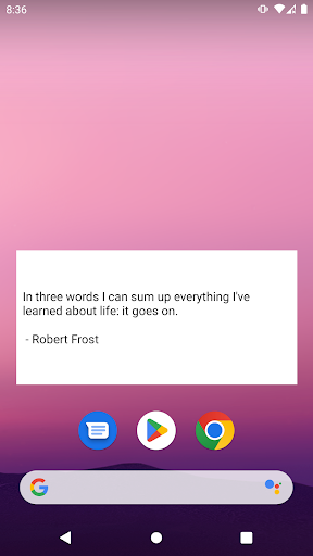 Android application Power Quote screenshort