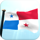 Panama Flag 3D Free Wallpaper icon