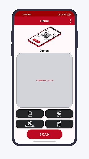 QR&Bar Code Scanner&Generator Screen 2