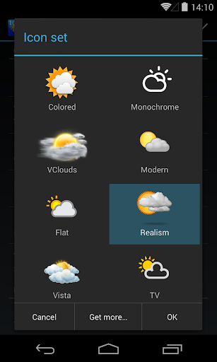 Android application Chronus: Realism Weather Icons screenshort