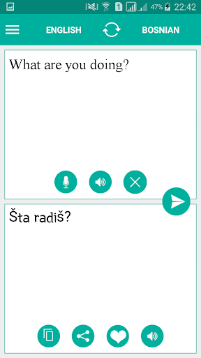 Android application Bosnian English Translator screenshort