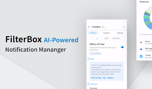 FilterBox Notification Manager Screenshot
