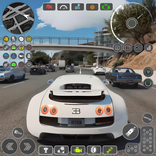 car race bugatti 3d max