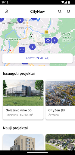 Android application CityNow screenshort
