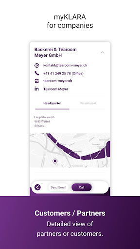 Android application myKLARA - Your mobile office screenshort