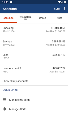Mission National Bank Mobile Screen 3