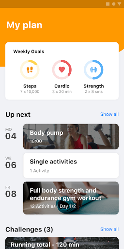 Android application Gym Punt Uit screenshort