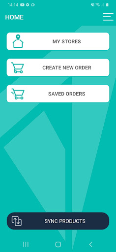 Android application DS Mobile Ordering screenshort