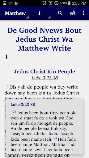 Gullah New Testament Screen 2
