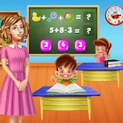Maestra de kindergarten: juegos de aprendizaje