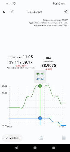 Android application Міжбанк screenshort
