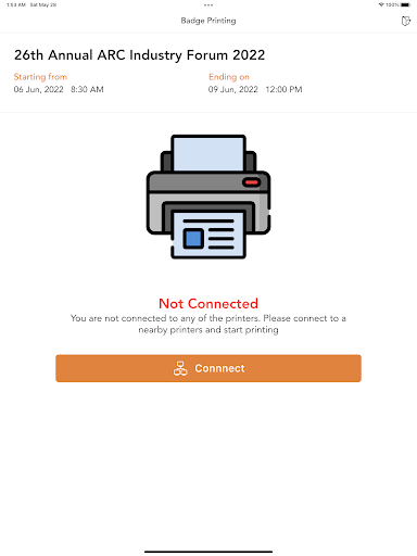 vFairs Badge Printing