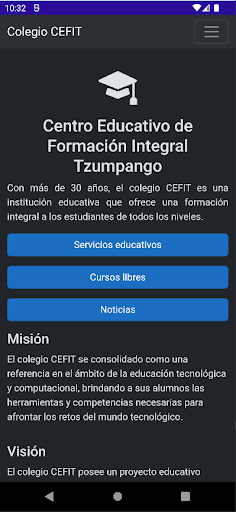 Android application Colegio CEFIT Sumpango screenshort