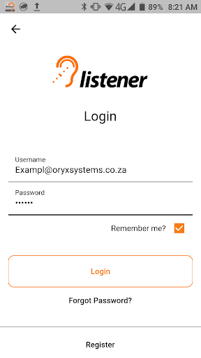 Android application Listener screenshort