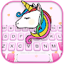Pink Rainbow Unicorn Keyboard 