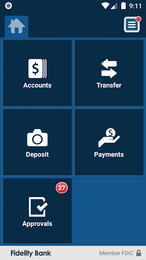 Fidelity Bank NC/VA Business A Screen 3