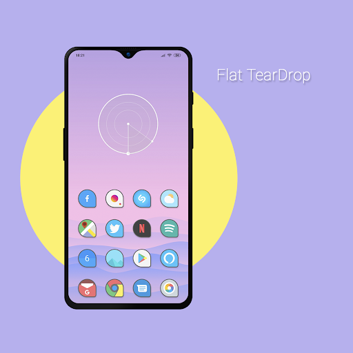 Screenshot of Flat TearDrop - Icon Pack