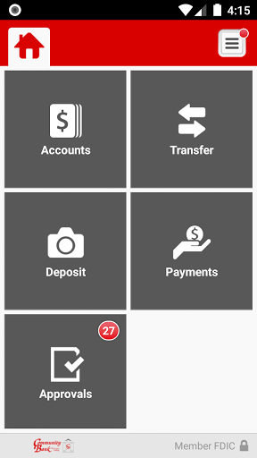 Mobile Banking for Business Screen 3