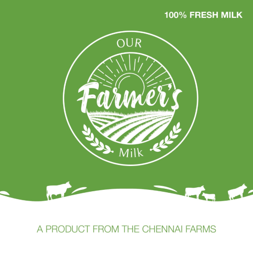 Our Farmers Milk logo