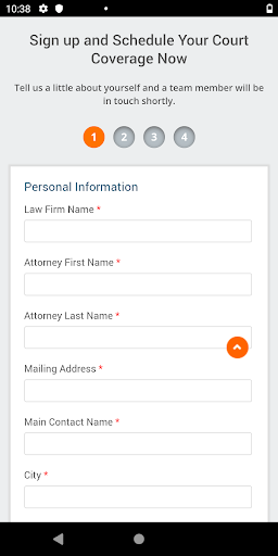 Android application Attorneys In Motion screenshort