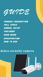 Dekco security camera guide