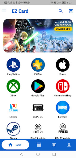 Android application EZ Card (easy card) screenshort