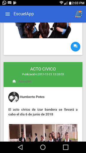 EscuelApp Screen 3