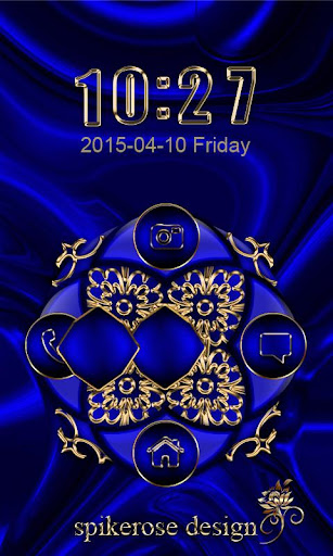 Android application Abstract Blue Go Locker theme screenshort